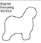 Old english sheepdog pepparkaksform