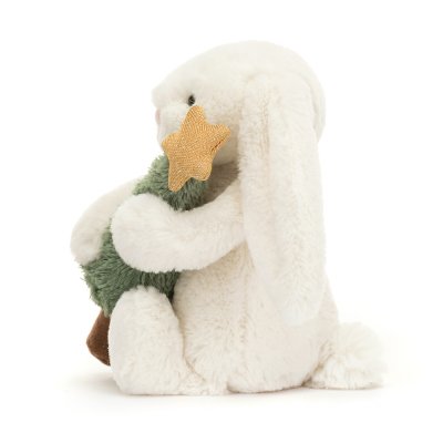 Kanin mjukisdjur Bashful Bunny with Christmas Tree JellyCat