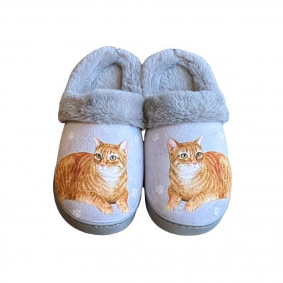 Katt tofflor orange tabby ES