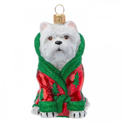 FÖRBESTÄLL! West highland white terrier julprydnad Christmas robe