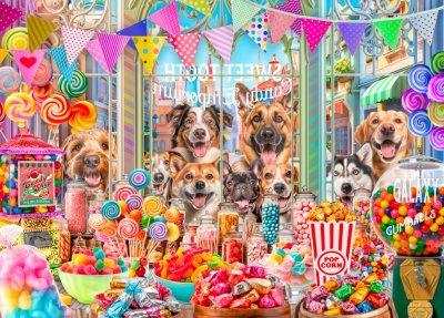 Sweet Tooth Candy pussel 1000 bitar Bluebird