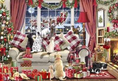 Waiting for Santa pussel 1000 bitar Bluebird