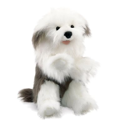 Old english sheepdog handdocka Folkmanis