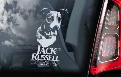 jack russell terrier bildekal