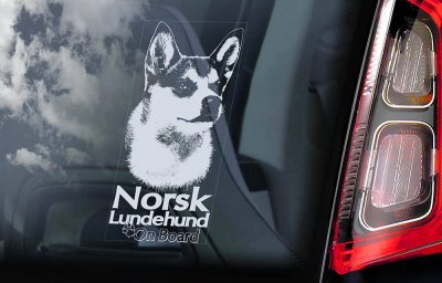 Norsk lundehund bildekal