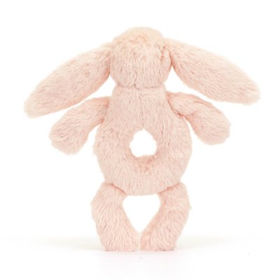 Bashful Blush Bunny Ring Rattle Jellycat