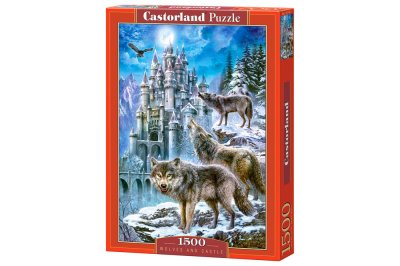 Wolves and castle Varg pussel 1500 bitar