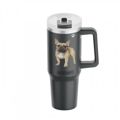 Fransk bulldogg 3D printad termosmugg ca 1200 ml Serengeti