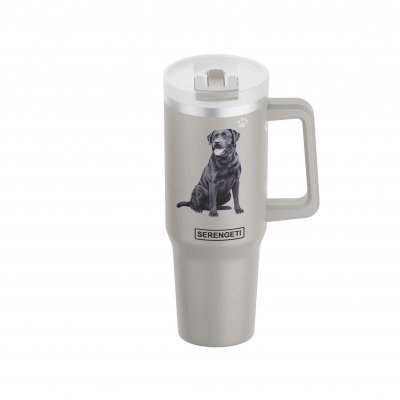 Labrador retriever (svart) 3D printad termosmugg ca 1200 ml Serengeti
