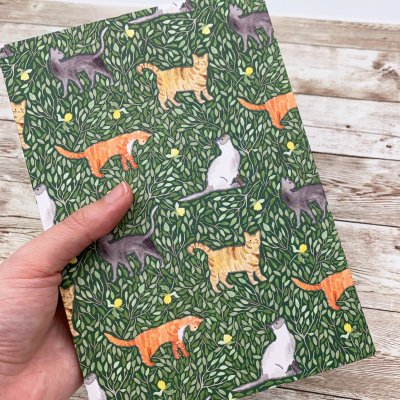 Katt anteckningsbok A5 Samantha Hall