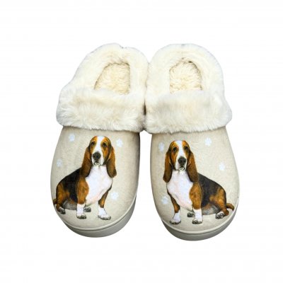Basset hound tofflor ES