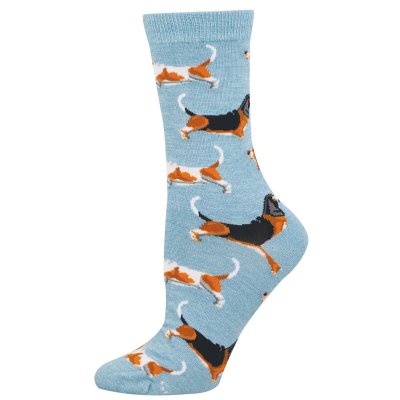 Basset hound strumpor 1-pack SockSmith 2