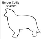 Border collie pepparkaksform