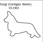 Welsh corgi cardigan pepparkaksform