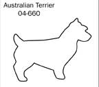 Australisk terrier pepparkaksform
