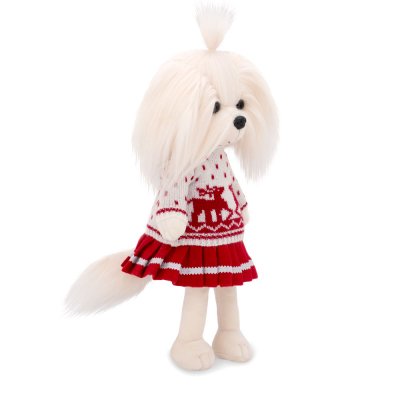 Lucky Mimi Scandinavian Motif docka med ram inuti - malteser