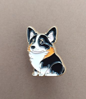 Welsh corgi pembroke emaljpin PP