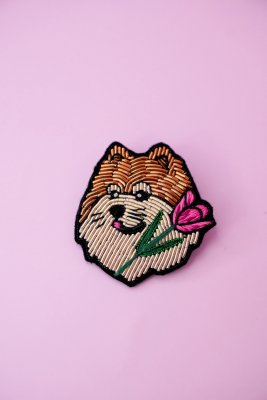 Pomeranian brosch Malicieuse