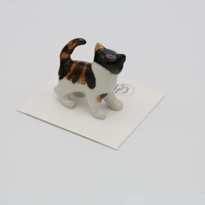 Calico kitten miniatyr porslinsfigur Holly