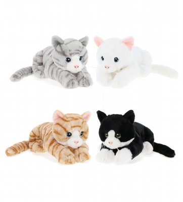 Katt mjukisdjur olika färger 30 cm Keel Toys x