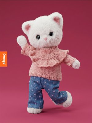 Lucky Kitty Lucky Sophie Denim Hearts 38 cm