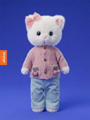 Lucky Kitty Lucky Sophie Knitted Cherries 38 cm