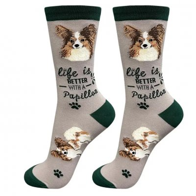 Papillon strumpor