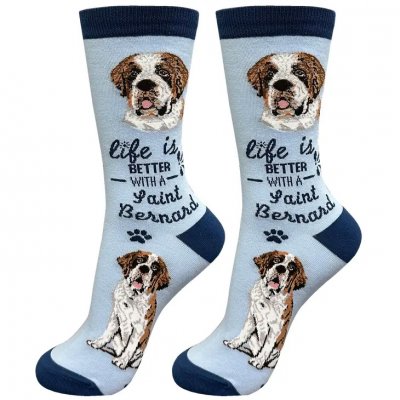 Sankt bernhardshund strumpor 1-pack ES 2