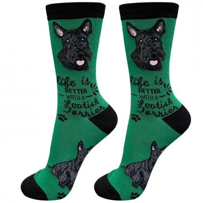 Skotsk terrier strumpor 1-pack ES 2