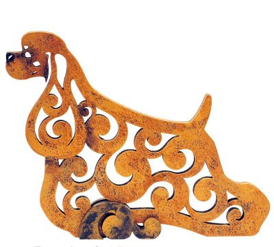 Amerikansk cocker spaniel rysk figurin