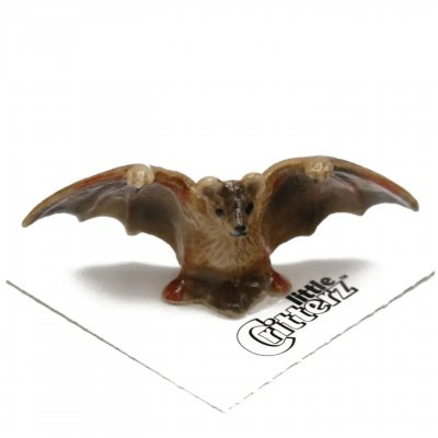 Fladdermus miniatyr porslinsfigur Pulse Brown Bat