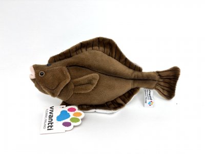 Flundra fisk mjukisdjur 25 cm Vivantti