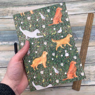 Golden retriever anteckningsbok A5 Samantha Hall