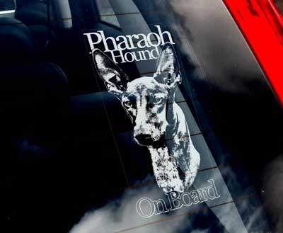 Faraohund bildekal (engelsk text) - On Board