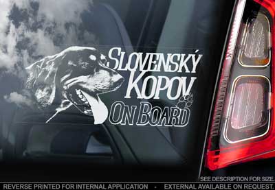Slovenský Kopov bildekal - on board