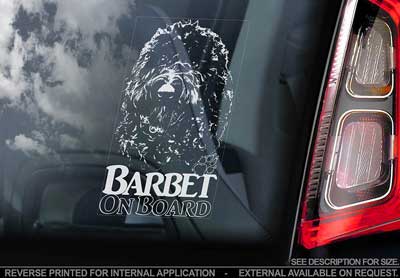 Barbet bildekal V1 - on board
