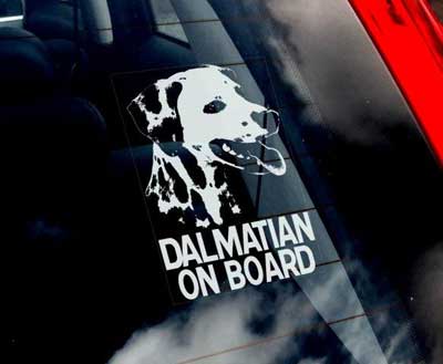 Dalmatiner bildekal - on board