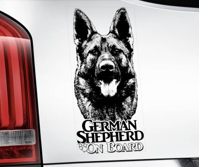Tysk schäferhund bildekal
