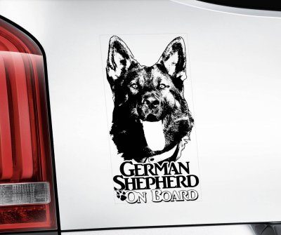 Tysk schäferhund bildekal