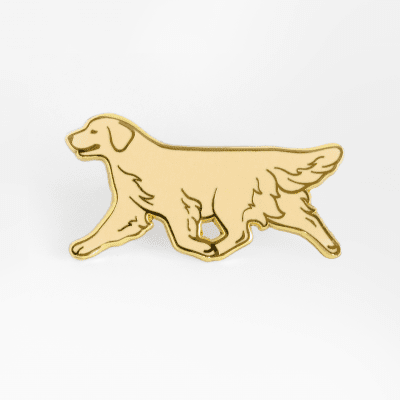 Golden emaljpin