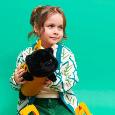 Katt mjukisdjur Milo&Millie 35 cm svart