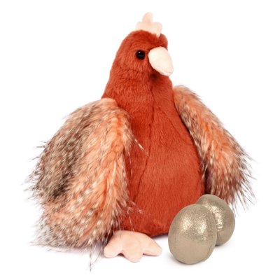 Höna mjukisdjur med gyllene ägg 30 cm DouDou
