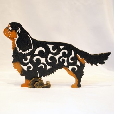 King charles spaniel- rysk figurin