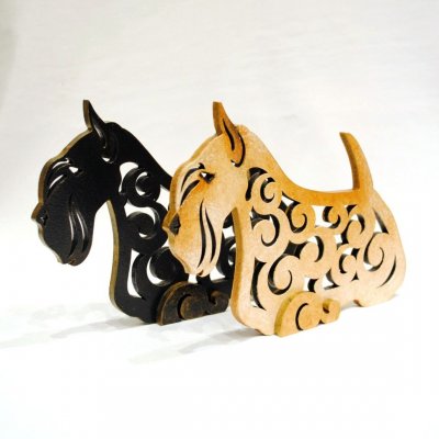 Skotsk terrier rysk figurin