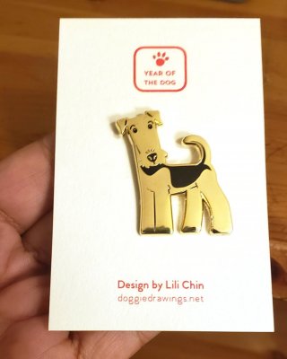 Airedaleterrier welshterrier lakelandterrier pin
