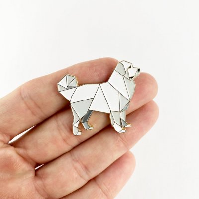 Pyrenéerhund pin av emalj