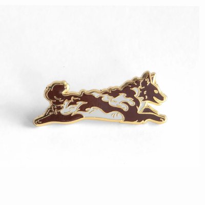 Mudi emaljpin/brosch olika färger K B