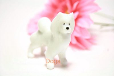 Samojedhund mini-glashund