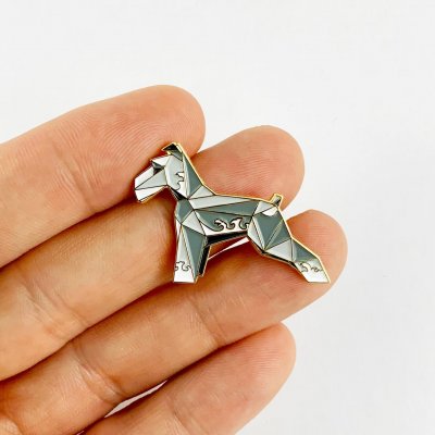 Dvärgschnauzer pin av emalj