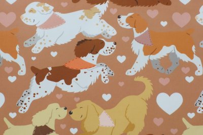 Spaniels presentpapper 70x30 cm